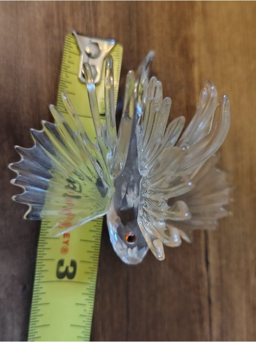 Swarovski Crystal Clear Lion Fish South Sea Figurine - 3” X 2” - Picture 10 of 14